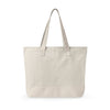 Mom Wow Zippered Canvas Tote — Retro Bold Mom Gift Tote Bag
