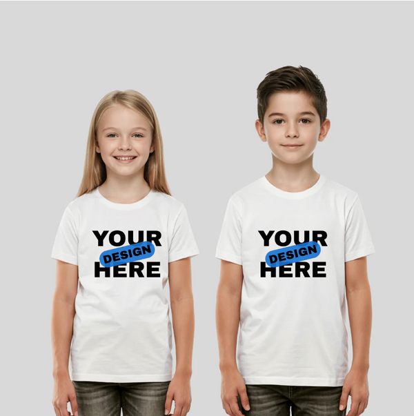 Customizable unisex children's T-shirts