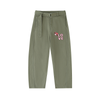 Belted Barrel-leg Chino Pants